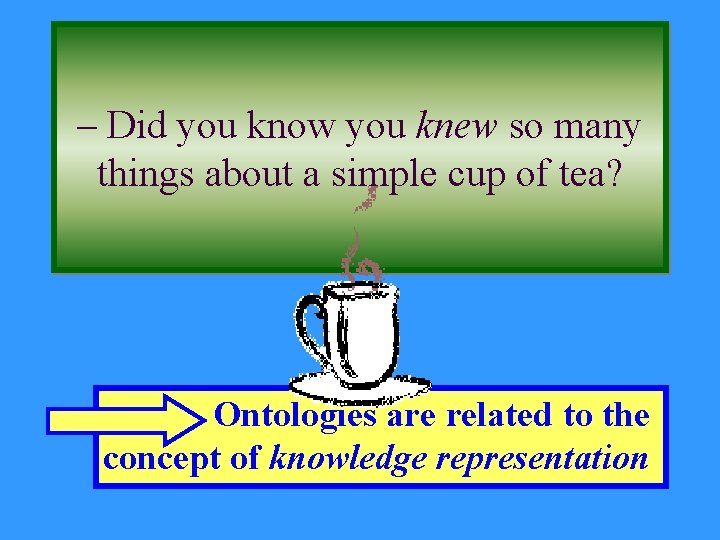 – Did you know you knew so many things about a simple cup of