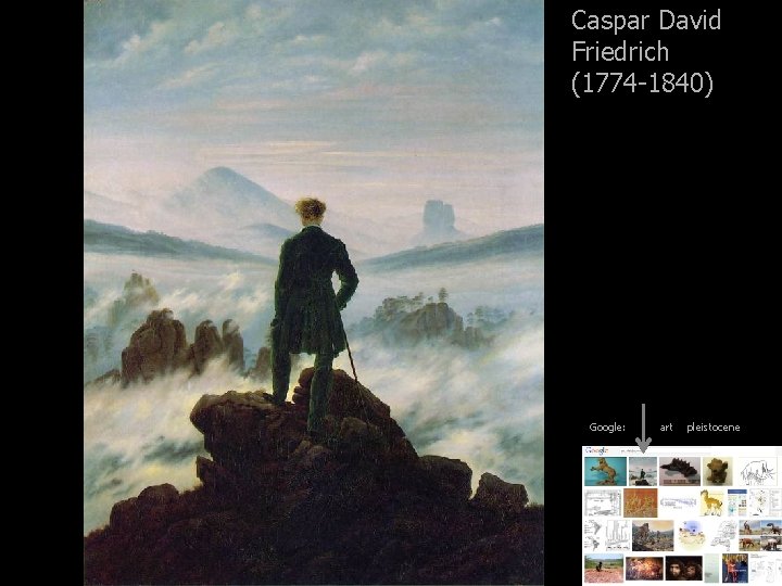 Caspar David Friedrich (1774 -1840) Google: art pleistocene 