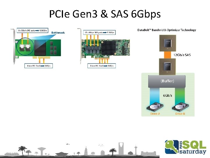 PCIe Gen 3 & SAS 6 Gbps 