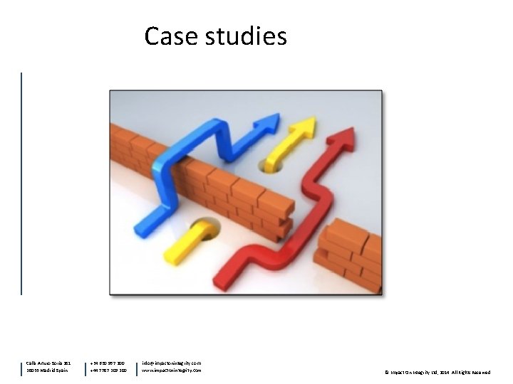 Case studies Calle Arturo Soria 281 28033 Madrid Spain +34 630 957 200 +44