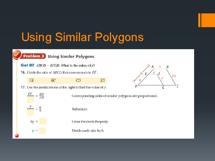 Using Similar Polygons 