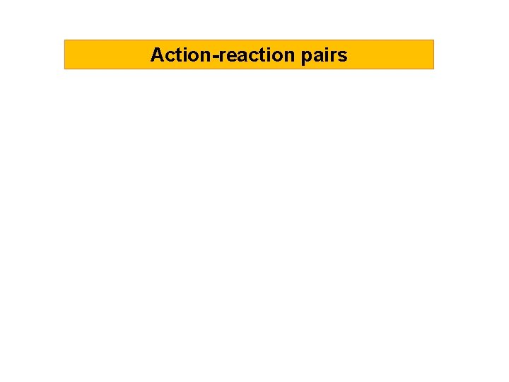 Action-reaction pairs 