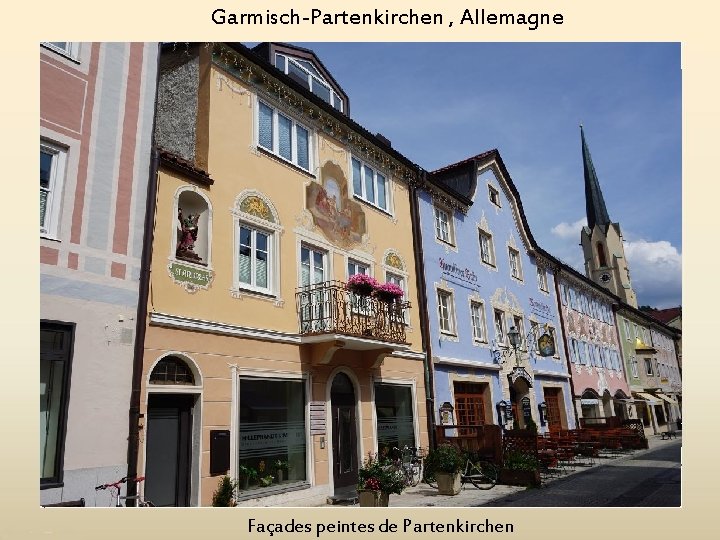 Garmisch-Partenkirchen , Allemagne Façades peintes de Partenkirchen 