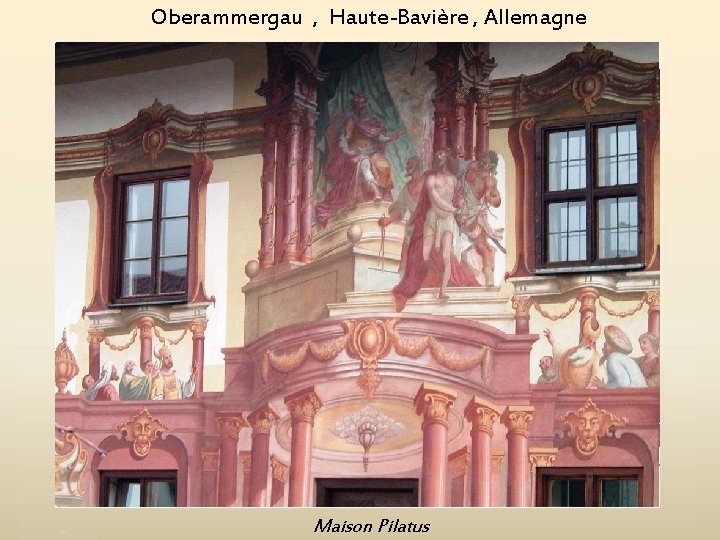 Oberammergau , Haute-Bavière , Allemagne Maison Pilatus 