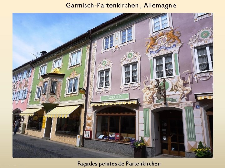 Garmisch-Partenkirchen , Allemagne Façades peintes de Partenkirchen 