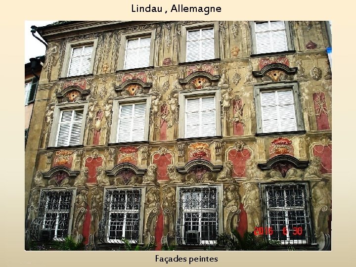 Lindau , Allemagne Façades peintes 