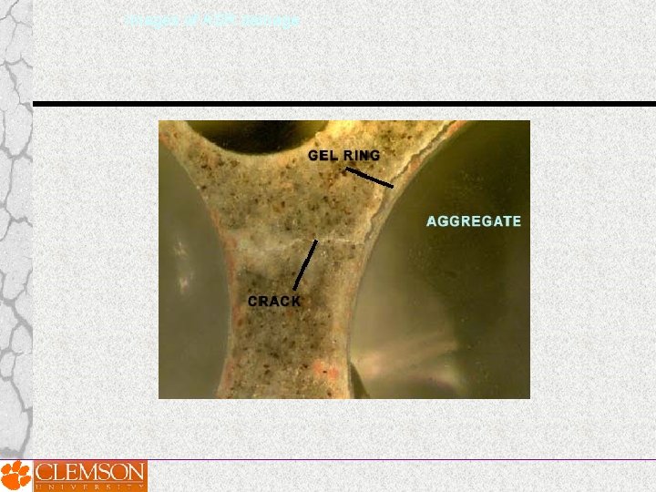 Images of ASR damage Images of ASR damage