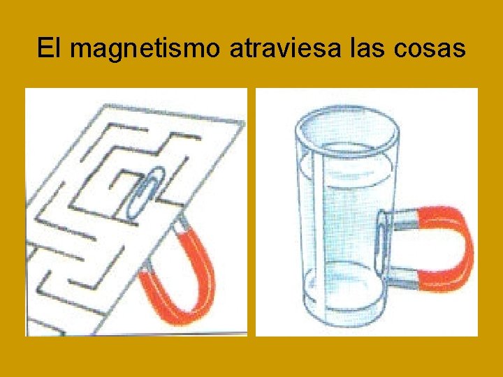 El magnetismo atraviesa las cosas 