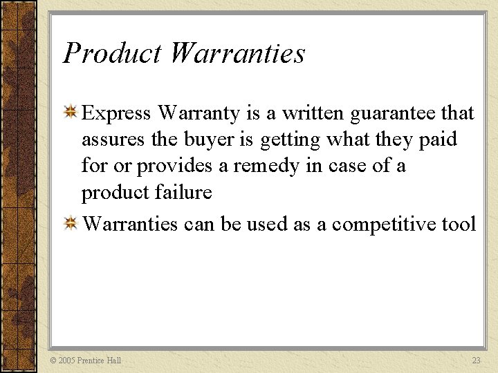 Chapter 10 Product and Brand Decisions Power Point