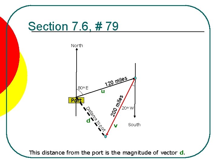 Section 7. 6, # 79 North s ile m 0 2 80 o E