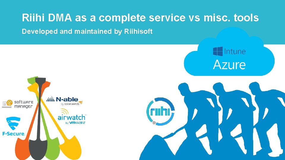 Riihi DMA as a complete service vs misc. tools Developed and maintained by Riihisoft