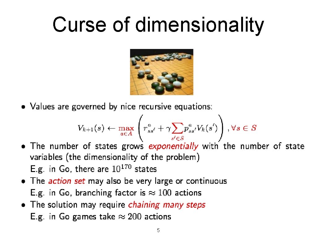 Curse of dimensionality 5 