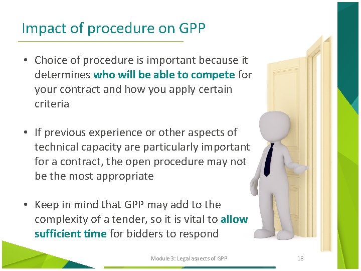 Impact of procedure on GPP • Choice of procedure is important because it determines
