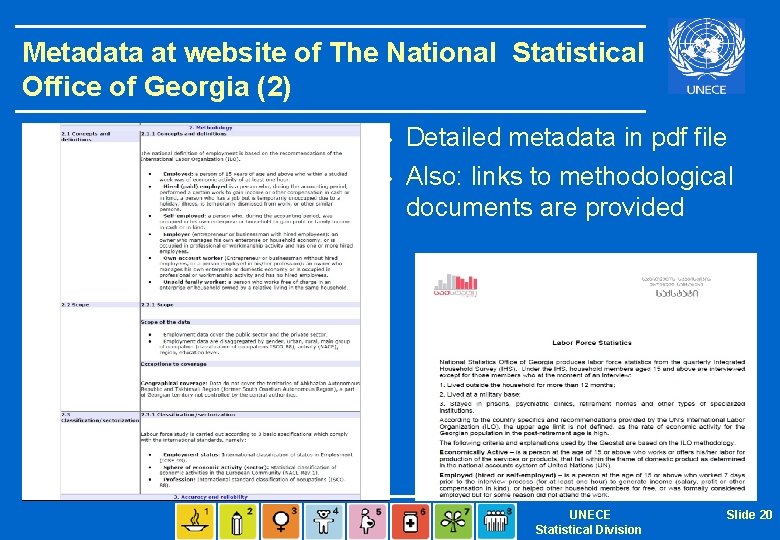 Metadata at website of The National Statistical Office of Georgia (2) v v Detailed