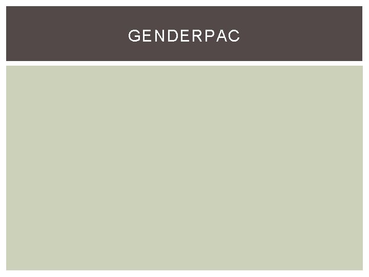 GENDERPAC 