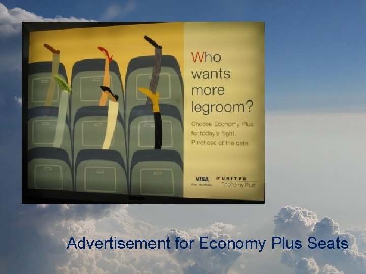 Advertisement for Economy Plus Seats 