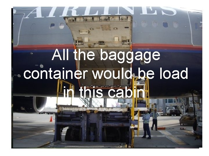 All the baggage After the baggages were container would be load beeing checked ,