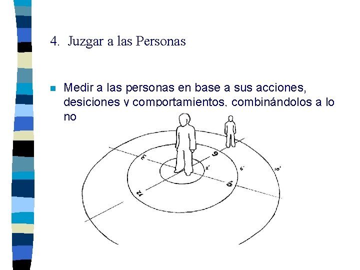 4. Juzgar a las Personas n Medir a las personas en base a sus