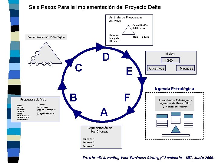 Seis Pasos Para la Implementación del Proyecto Delta Análisis de Propuestas de Valor Consolidación