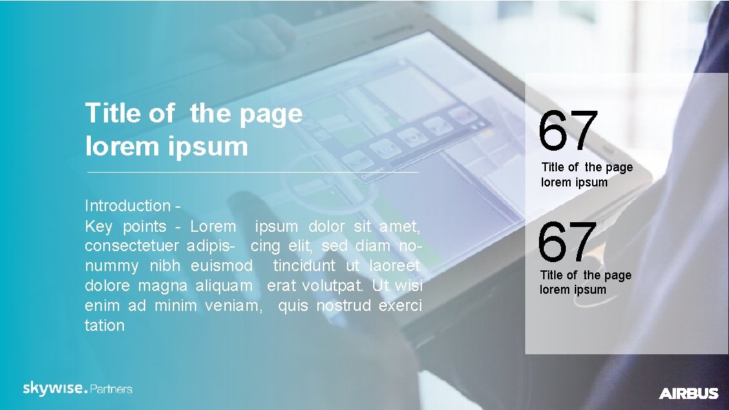 Title of the page lorem ipsum Introduction Key points - Lorem ipsum dolor sit