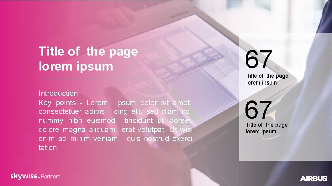 Title of the page lorem ipsum Introduction Key points - Lorem ipsum dolor sit