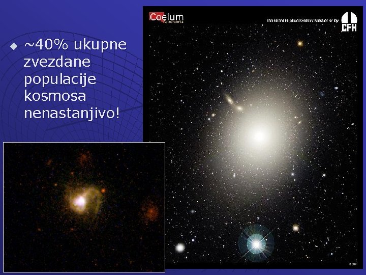 u ~40% ukupne zvezdane populacije kosmosa nenastanjivo! 