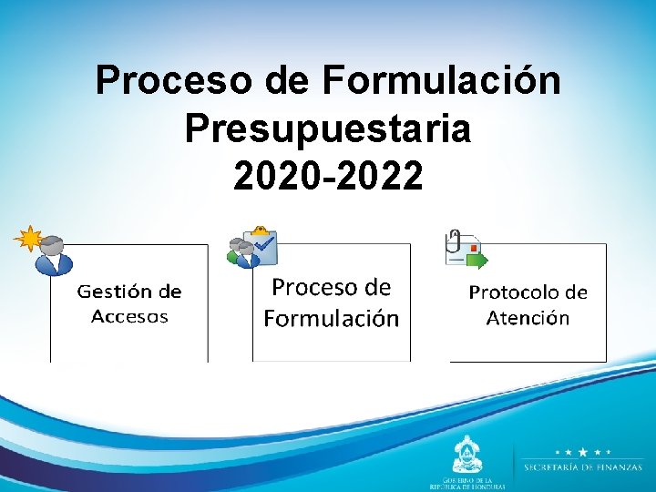 Proceso de Formulación Presupuestaria 2020 -2022 