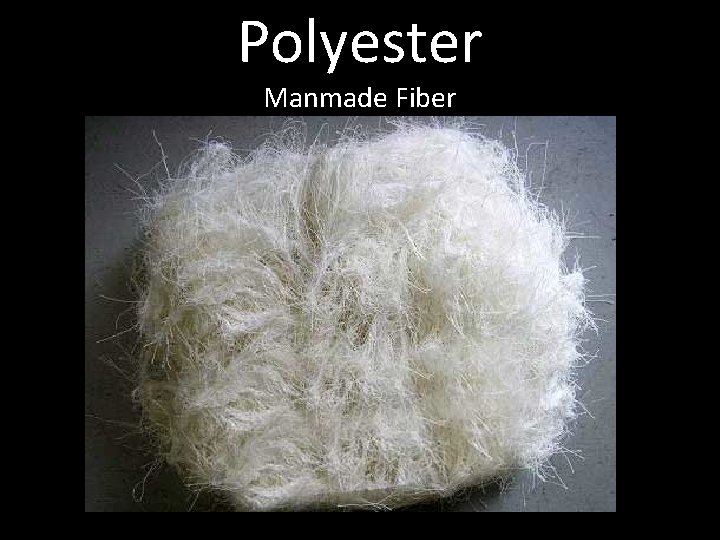Polyester Manmade Fiber 