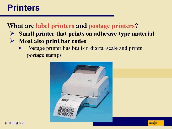 postage printer and scale
