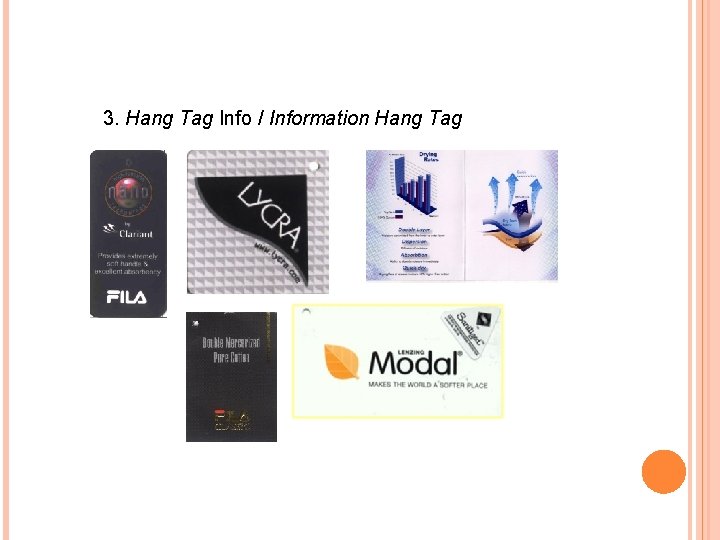 3. Hang Tag Info / Information Hang Tag 