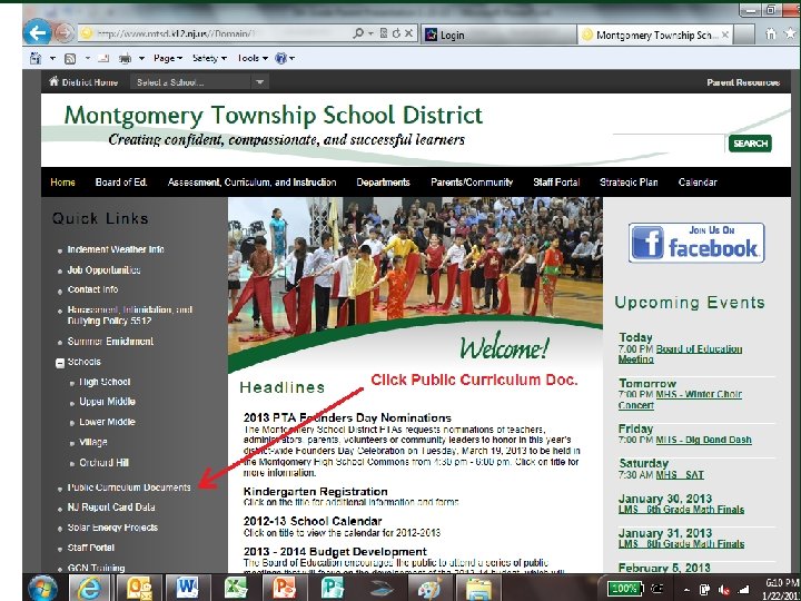 February 16, 2011 Montgomery Township School District 