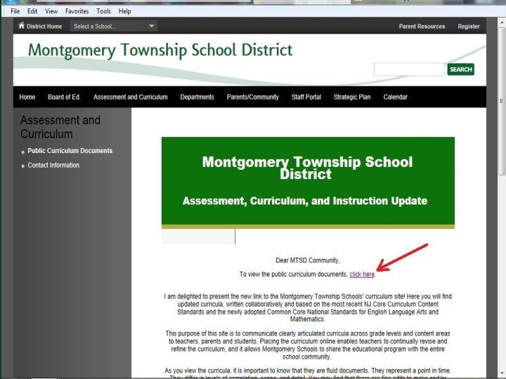 February 16, 2011 Montgomery Township School District 