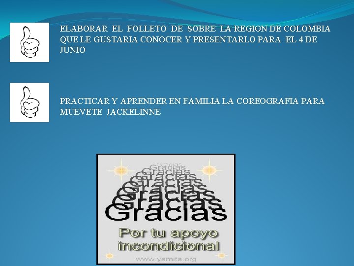 ELABORAR EL FOLLETO DE SOBRE LA REGION DE COLOMBIA QUE LE GUSTARIA CONOCER Y