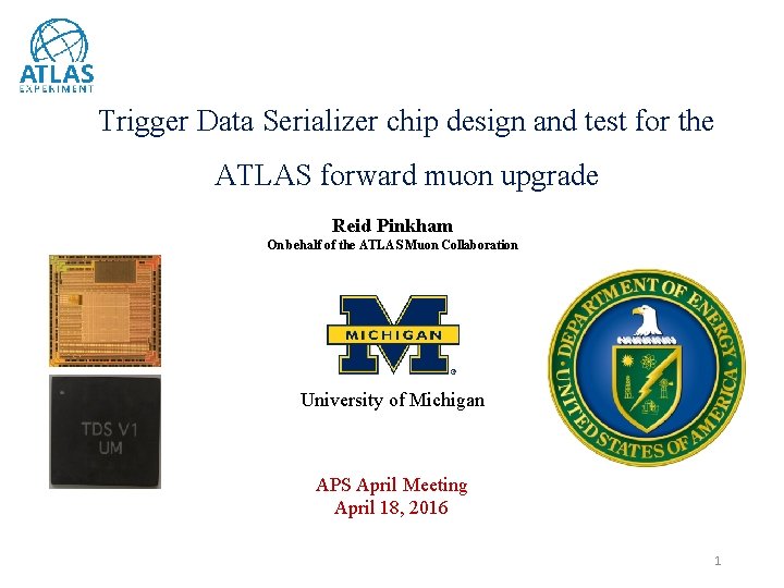 Trigger Data Serializer chip design and test for the ATLAS forward muon upgrade Reid
