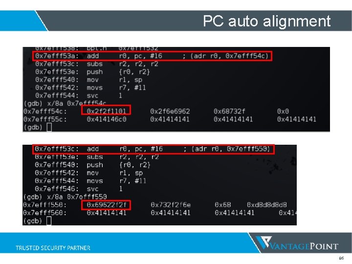 PC auto alignment 85 PC auto alignment 85