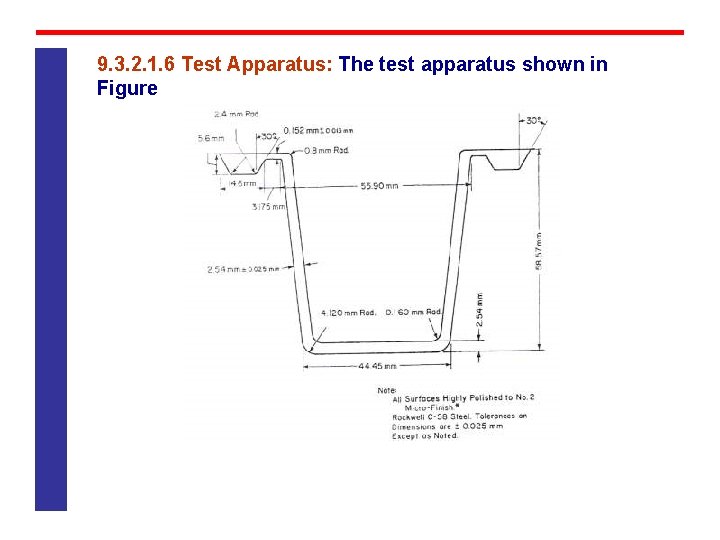 9. 3. 2. 1. 6 Test Apparatus: The test apparatus shown in Figure 9. 3. 2. 1. 6 Test Apparatus: The test apparatus shown in Figure