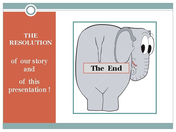 THE RESOLUTION of our story and of this presentation ! The End 