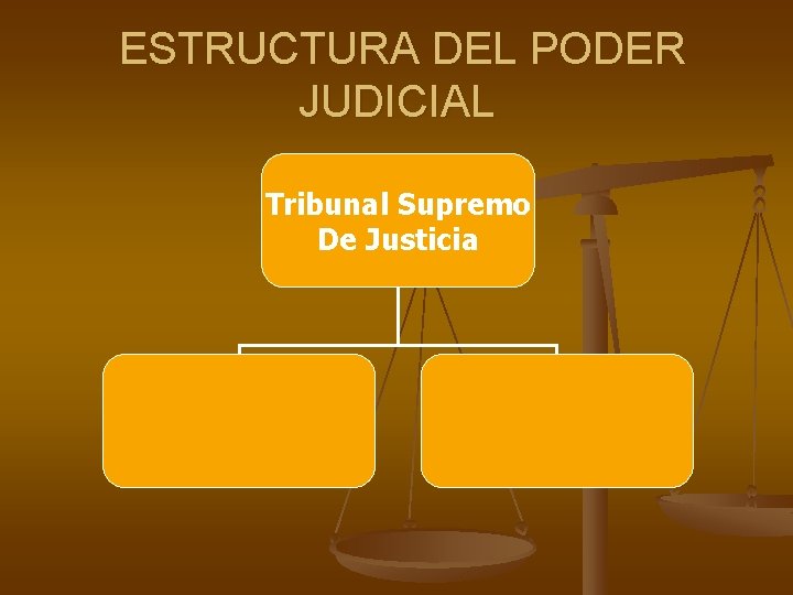 ESTRUCTURA DEL PODER JUDICIAL Tribunal Supremo De Justicia ESTRUCTURA DEL PODER JUDICIAL Tribunal Supremo De Justicia