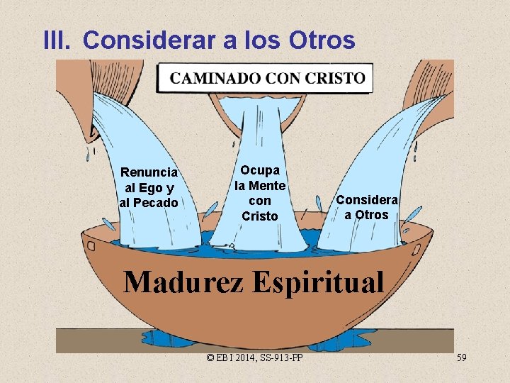 III. Considerar a los Otros Renuncia al Ego y al Pecado Ocupa la Mente