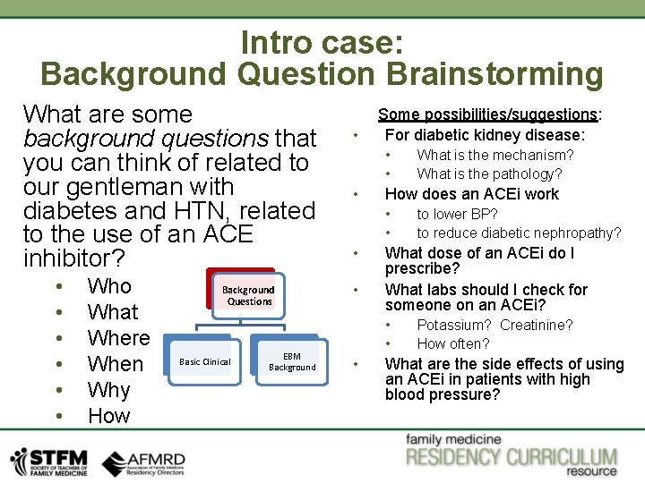 Intro case: Background Question Brainstorming What are some background questions that you can think Intro case: Background Question Brainstorming What are some background questions that you can think