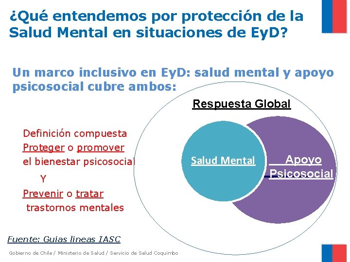 ¿Qué entendemos por protección de la Salud Mental en situaciones de Ey. D? Un