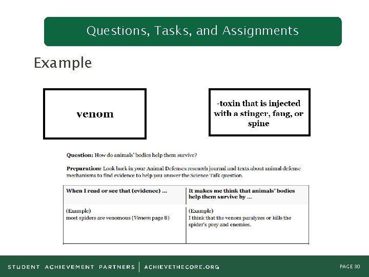 Questions, Tasks, and Assignments Example PAGE 30 