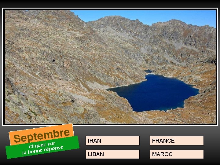 e r b m e t Sep la z sur Clique ponse é r