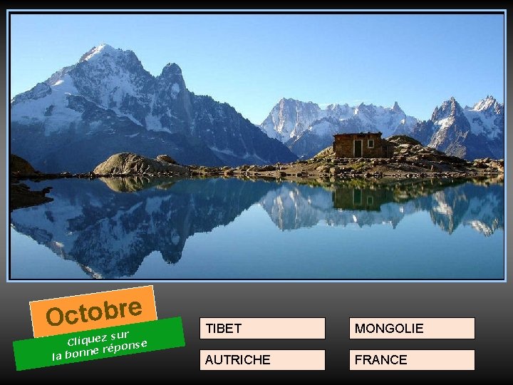 e r b o t c O la z sur Clique ponse é r