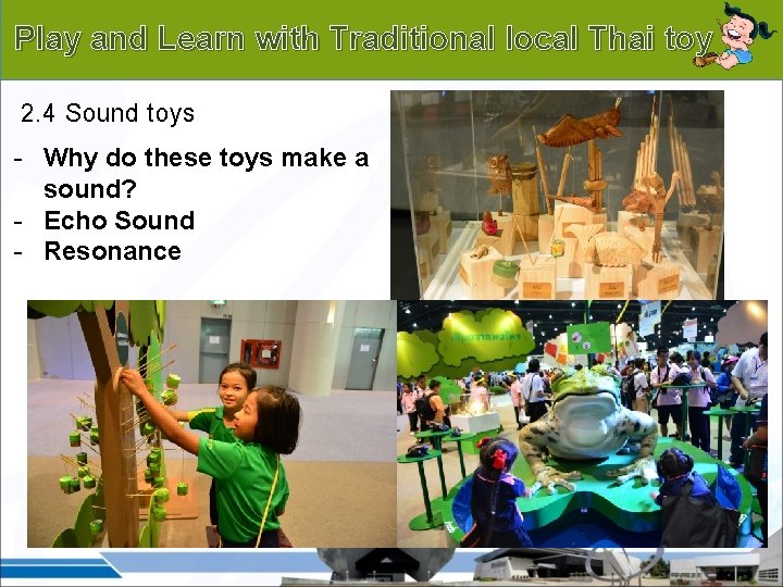 Background Play and Learn with Traditional local Thai toy 2. 4 Sound toys -