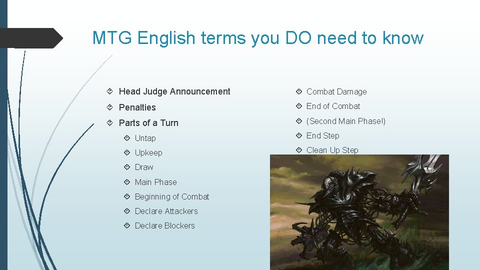 MTG English terms you DO need to know Head Judge Announcement Combat Damage Penalties