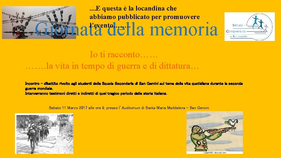 …. . E questa è la locandina che abbiamo pubblicato per promuovere l’evento……. . …. . E questa è la locandina che abbiamo pubblicato per promuovere l’evento……. .