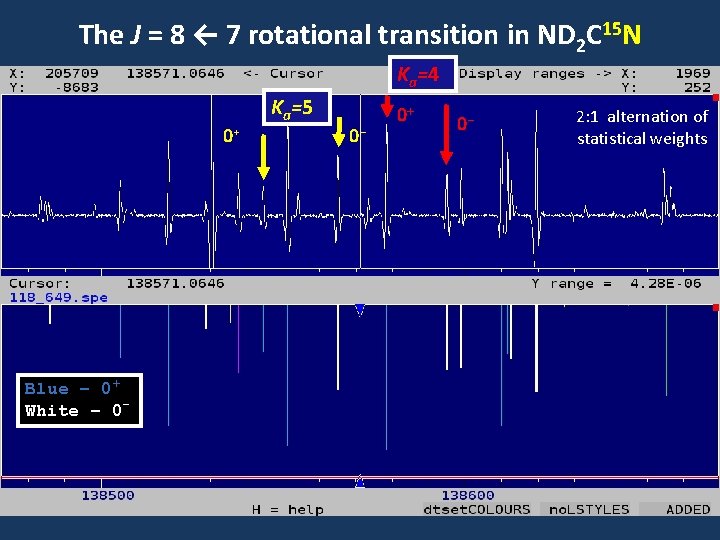 The J = 8 ← 7 rotational transition in ND 2 C 15 N