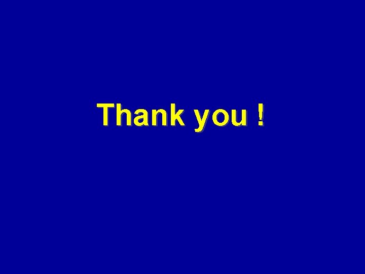 Thank you ! 